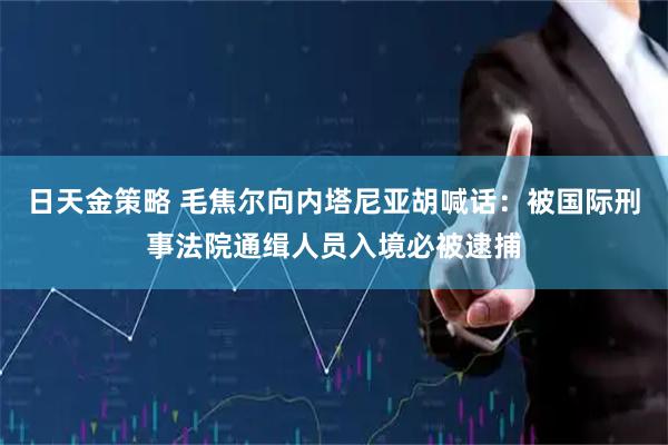 日天金策略 毛焦尔向内塔尼亚胡喊话：被国际刑事法院通缉人员入境必被逮捕
